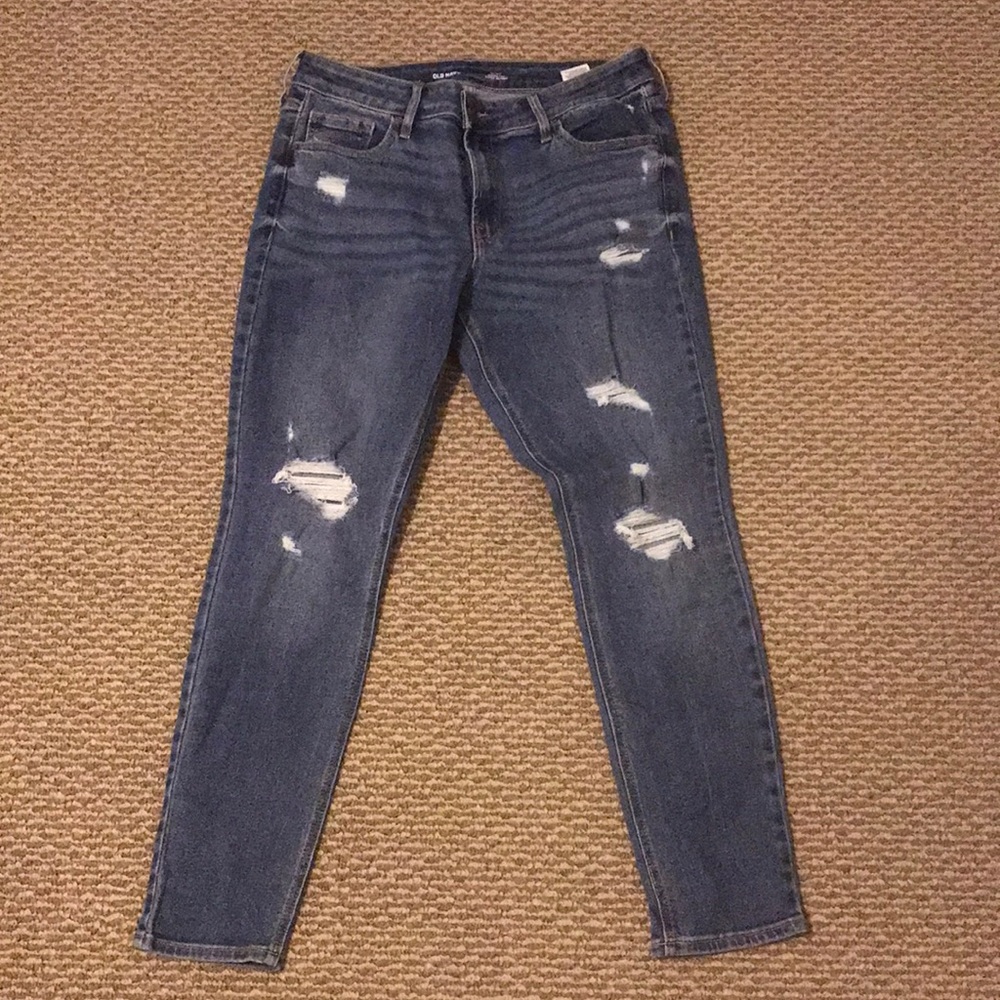 Old navy Mid rise Rockstar super skinny size 12 jeans